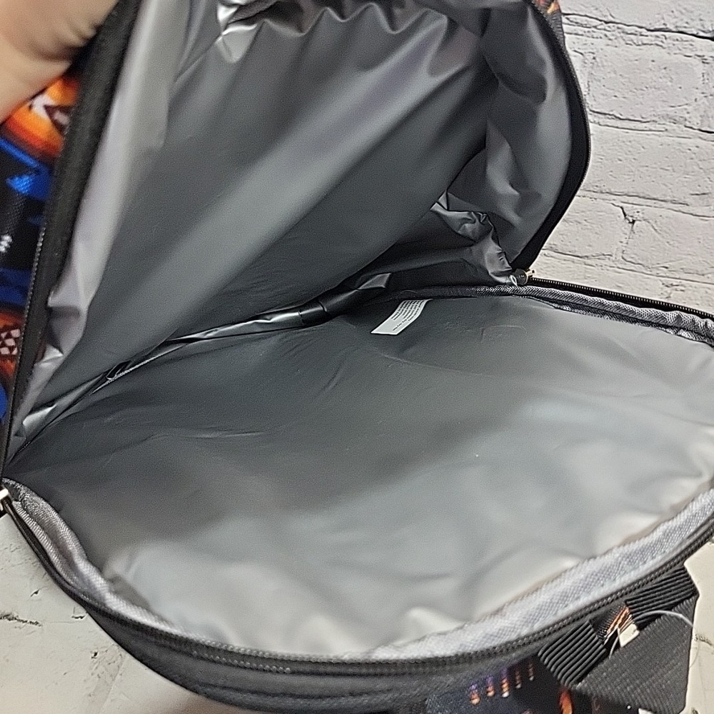 Southwest Aztec Print Backpack By Nu Trendz Insulated Picnic Hiking NEW Flaw - Picture 9 of 11